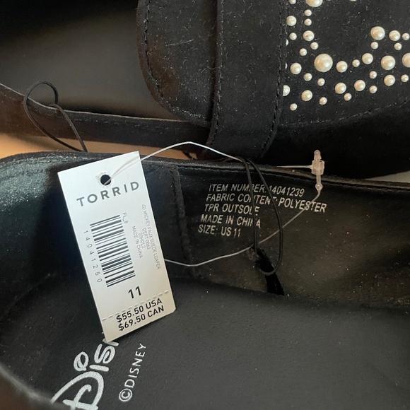 Torrid DIsney Mickey Mouse Feux Suade loafer size 11WW - Picture 4 of 4